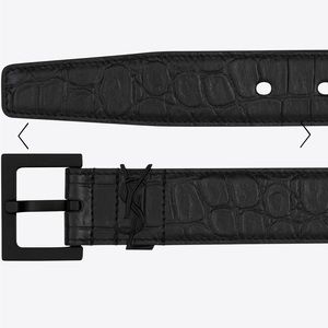 YSL crocodile belt